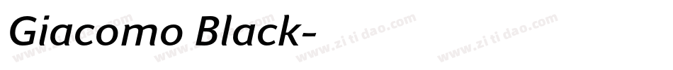 Giacomo Black字体转换